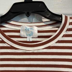NEW- Must Have Striped Long Sleeve Top, by Salty Wave Boutique. Size Large